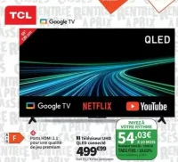 Téléviseur UHD QLED connecté TCL 55T69C