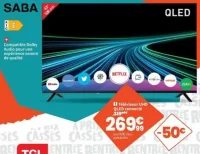 Téléviseur UHD QLED connecté SABA SBQL43CH226S