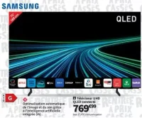 Téléviseur UHD QLED connecté Samsung TQ75Q7F3AUXXC