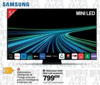 Téléviseur UHD Mini LED connecté Samsung TQ55QN74HAUXXC