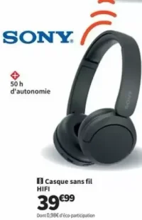 SONY Casque sans fil HIFI