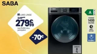 Lave-linge SABA FL814M25DK