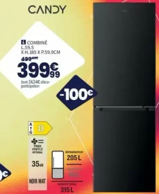 Réfrigérateur Combiné Candy