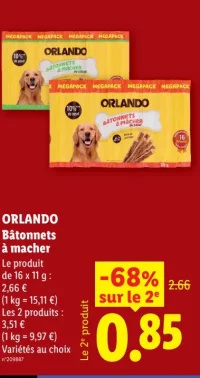 ORLANDO Bâtonnets à mâcher