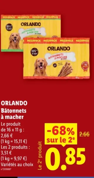 ORLANDO Bâtonnets à mâcher