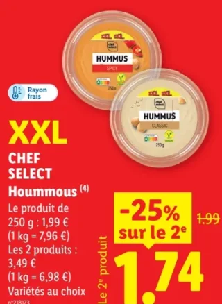 CHEF SELECT Houmous