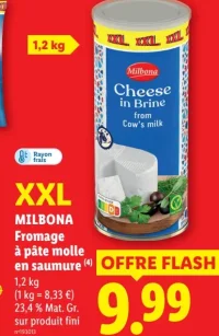 Milbona Fromage à pâte molle en saumure XXL