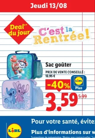 Sac goûter