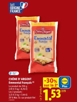 CHÊNE D' ARGENT Emmental français