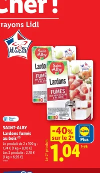 SAINT-ALBY Lardons fumés au bois