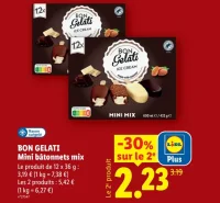 BON GELATI Mini bâtonnets mix