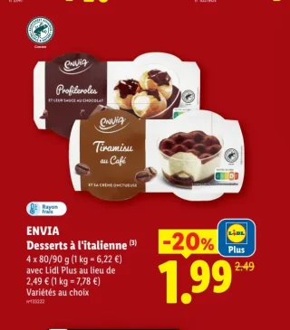 ENVIA Desserts à l'italienne