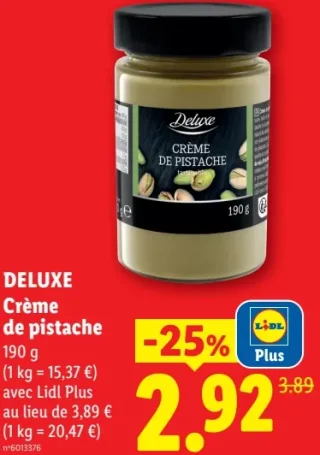DELUXE Crème de pistache