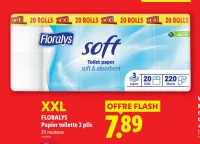 Floralys Papier toilette 3 plis XXL