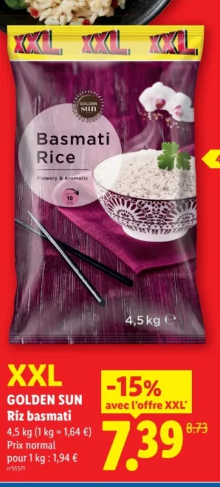 GOLDEN SUN Riz basmati