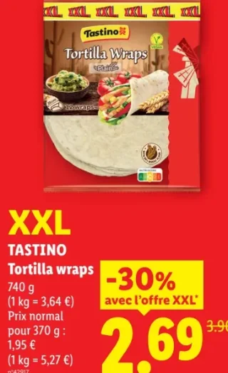 TASTINO Tortilla wraps