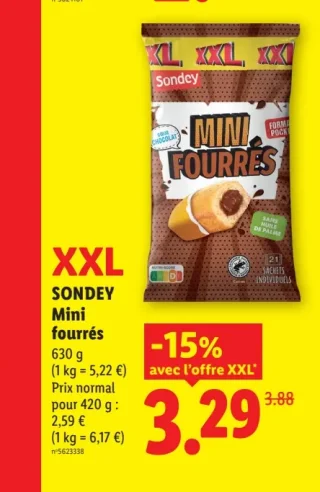 SONDEY Mini fourrés