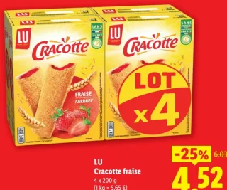 LU Cracotte fraise