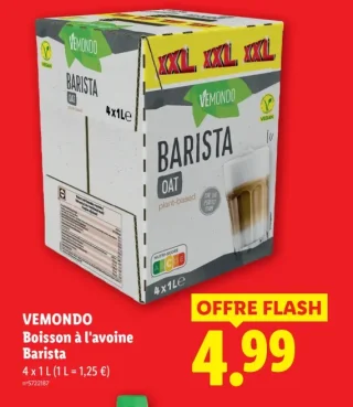Vemondo Boisson à l'avoine Barista