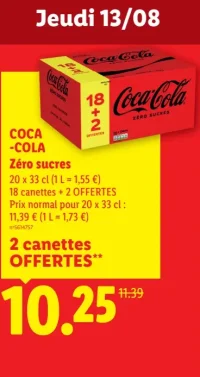 COCA-COLA Zéro sucres