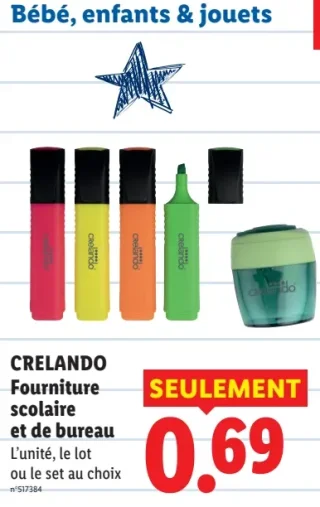 CRELANDO Fourniture scolaire et de bureau