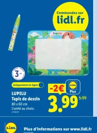 LUPILU Tapis de dessin
