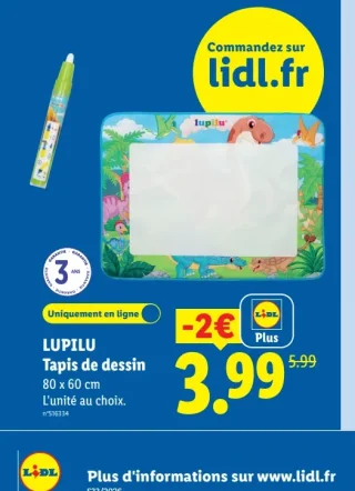 LUPILU Tapis de dessin