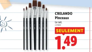 CRELANDO Pinceaux