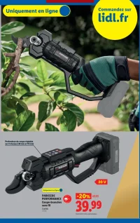 PARKSIDE PERFORMANCE Coupe-branches sans fil 20V