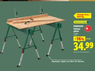 PARKSIDE Tréteau pliant