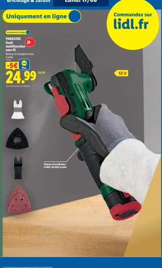 PARKSIDE Outil multifonction sans fil 12 V