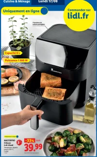MASTERPRO Friteuse à air chaud