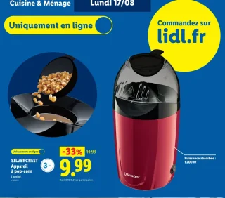 Silvercrest Appareil à pop-corn