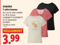 ESMARA T-shirt femme