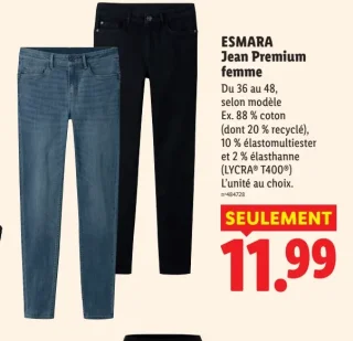 ESMARA Jean Premium femme
