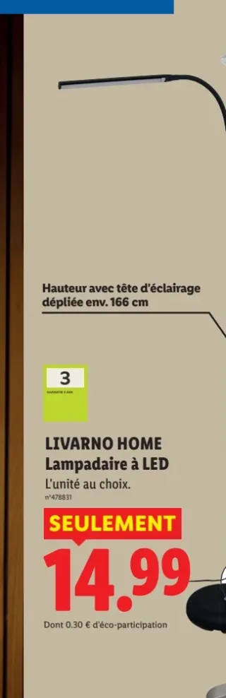 LIVARNO HOME Lampadaire à LED