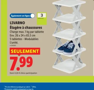 LIVARNO Étagère à chaussures
