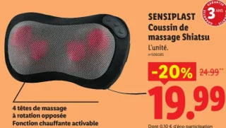 SENSIPLAST Coussin de massage Shiatsu