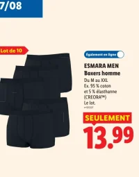 ESMARA MEN Boxers homme