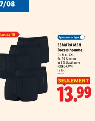 ESMARA MEN Boxers homme