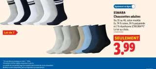 Chaussettes adultes ESMARA