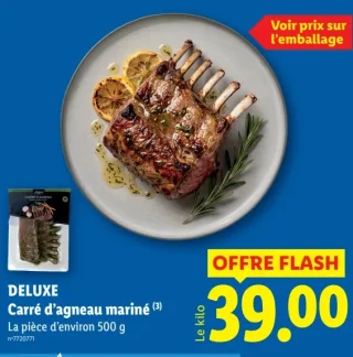 Deluxe Carré d'agneau mariné