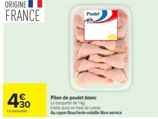 Pilon de poulet blanc