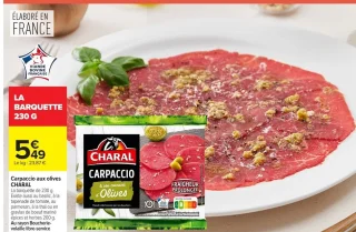 Carpaccio aux olives CHARAL