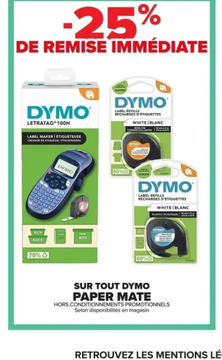 Sur tout Dymo Paper Mate