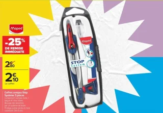 Coffret compas Stop Système 3 pièces Maped