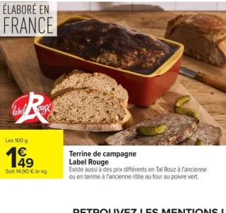 Terrine de campagne Label Rouge
