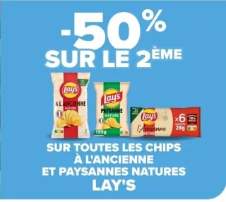 Chips Lay's à l'ancienne et paysannes natures