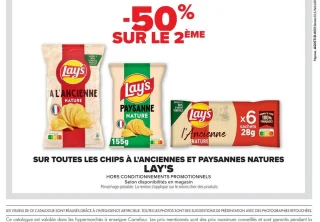 Chips À L'Ancienne et Paysannes Natures Lay's