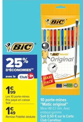 BIC 10 porte-mines "Matic original"
